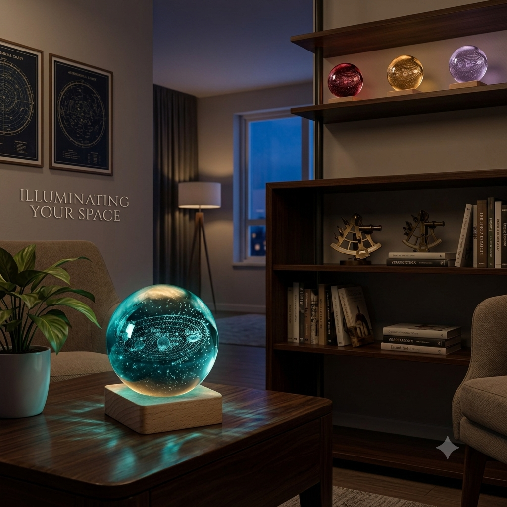 3D Crystal Lamp Ball