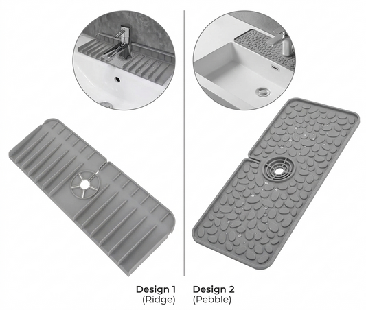 Silicone Sink Splash Guard Mat for Kitchen & Bathroom
